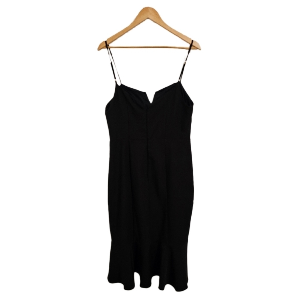 Shelli Segal black flutter cocktail party dress NWT size 12 - Picture 8 of 11